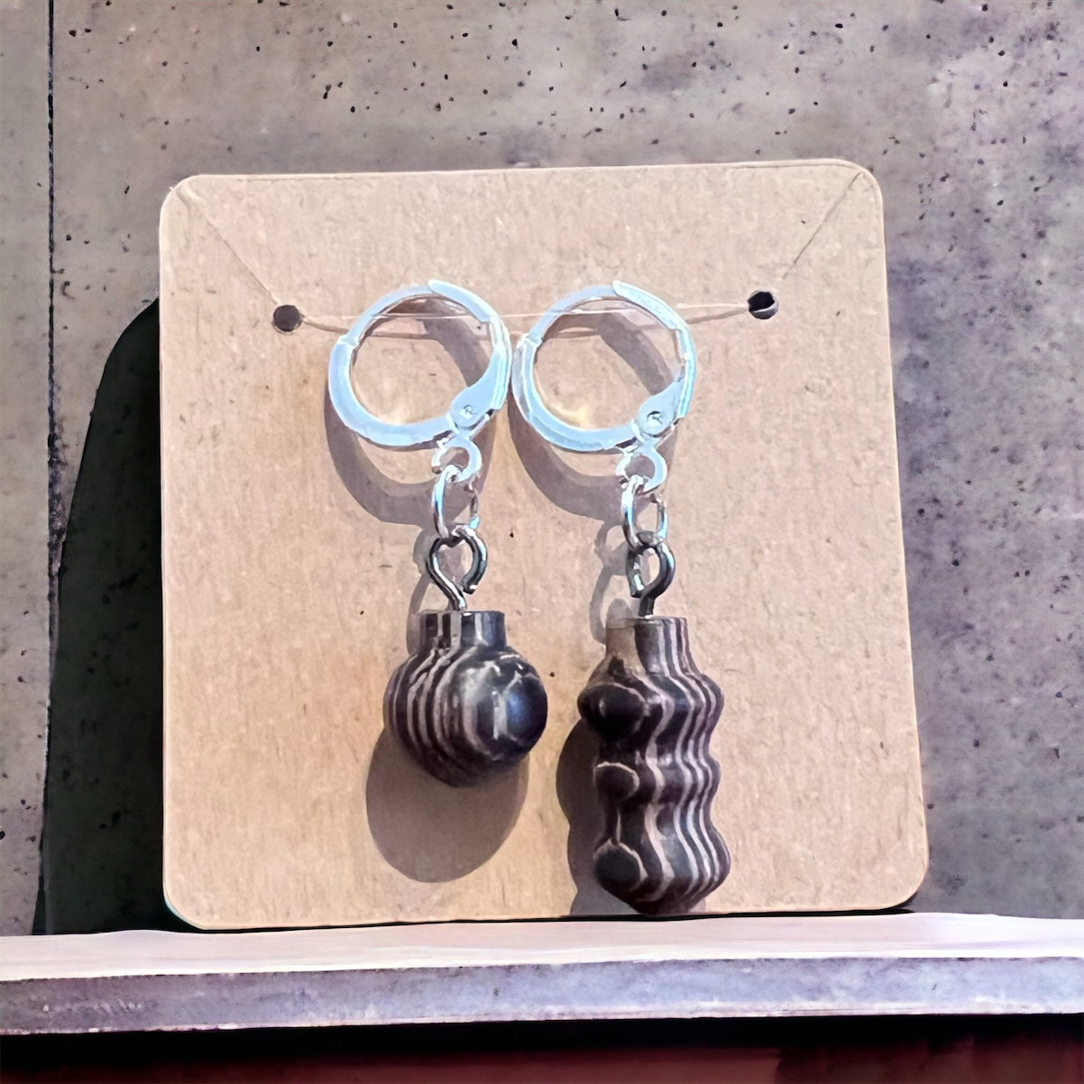 Set of 2 Wooden Hand-turned progress keepers/stitch markers - SkeinAppeal