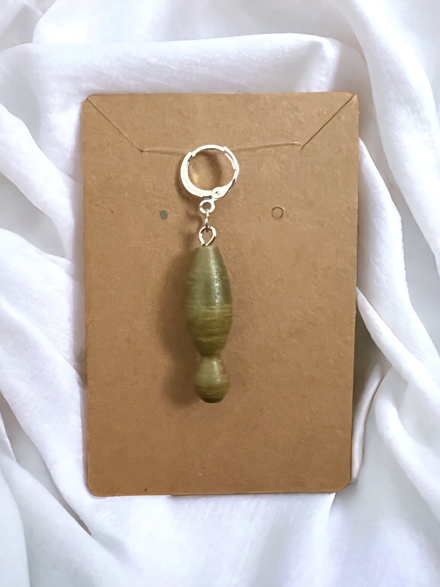 Set of 1-Hand-turned wooden stitch markers/progress keepers
