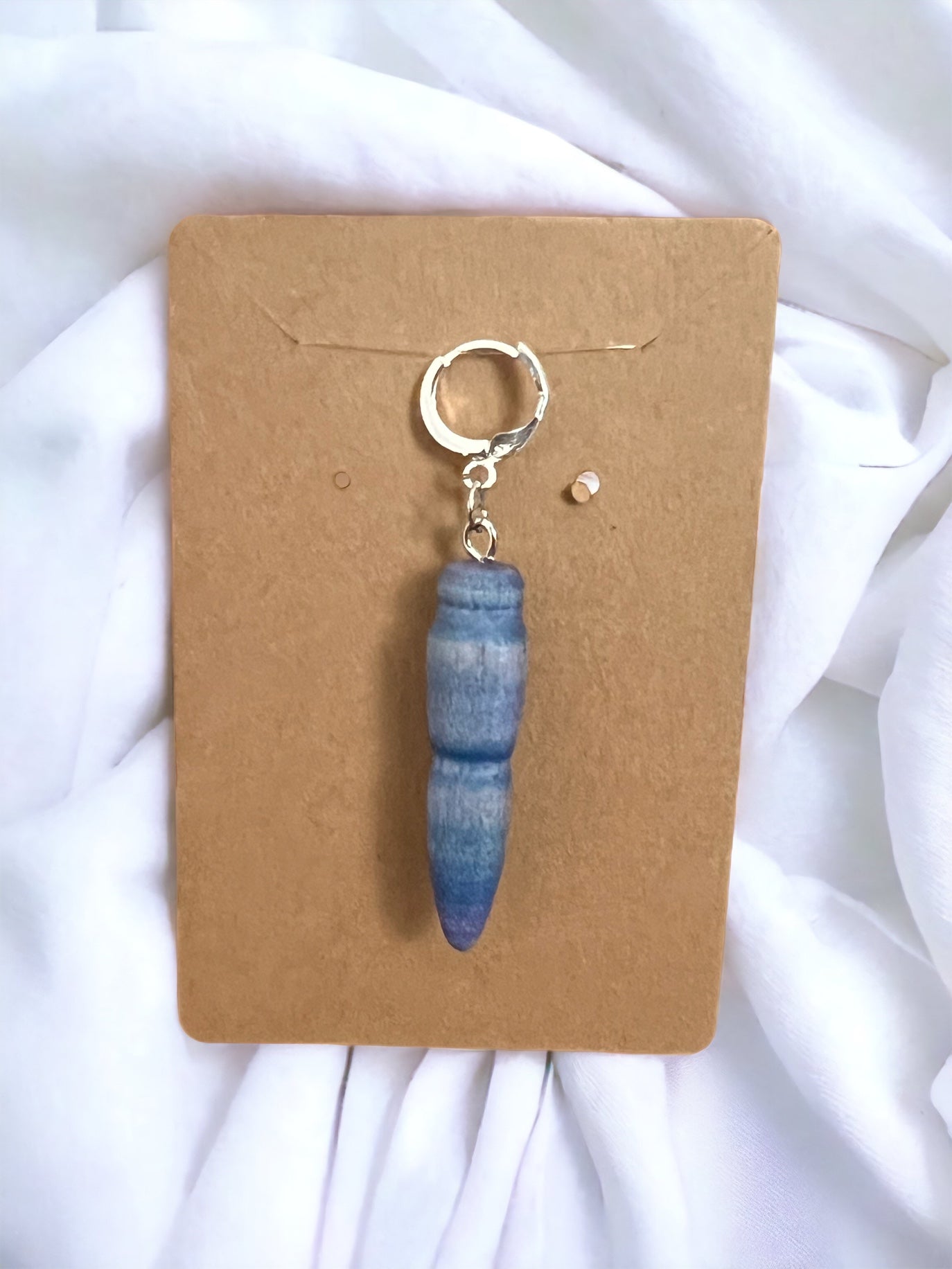 Set of 1-Hand-turned wooden stitch markers/progress keepers