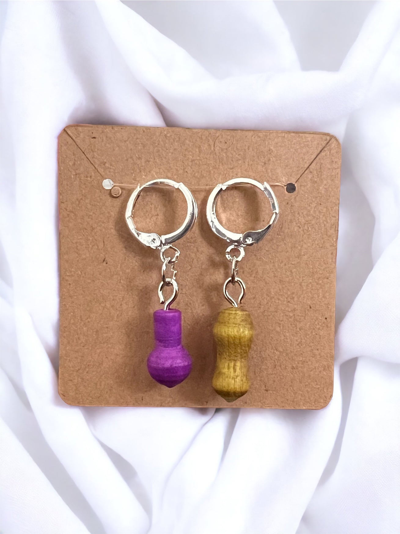 Set of 2 Wooden Hand-turned progress keepers/stitch markers - SkeinAppeal