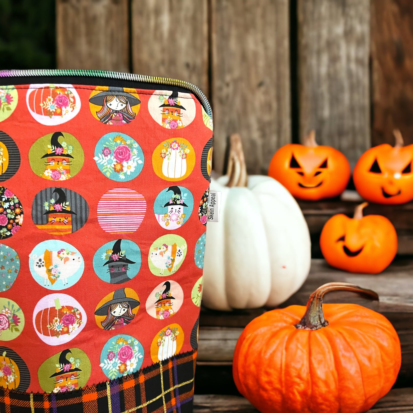 Large size Project Bag- Spooky Friends