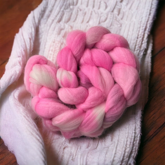 OOAK 75/25 SW Merino/Nylon roving braid - SkeinAppeal