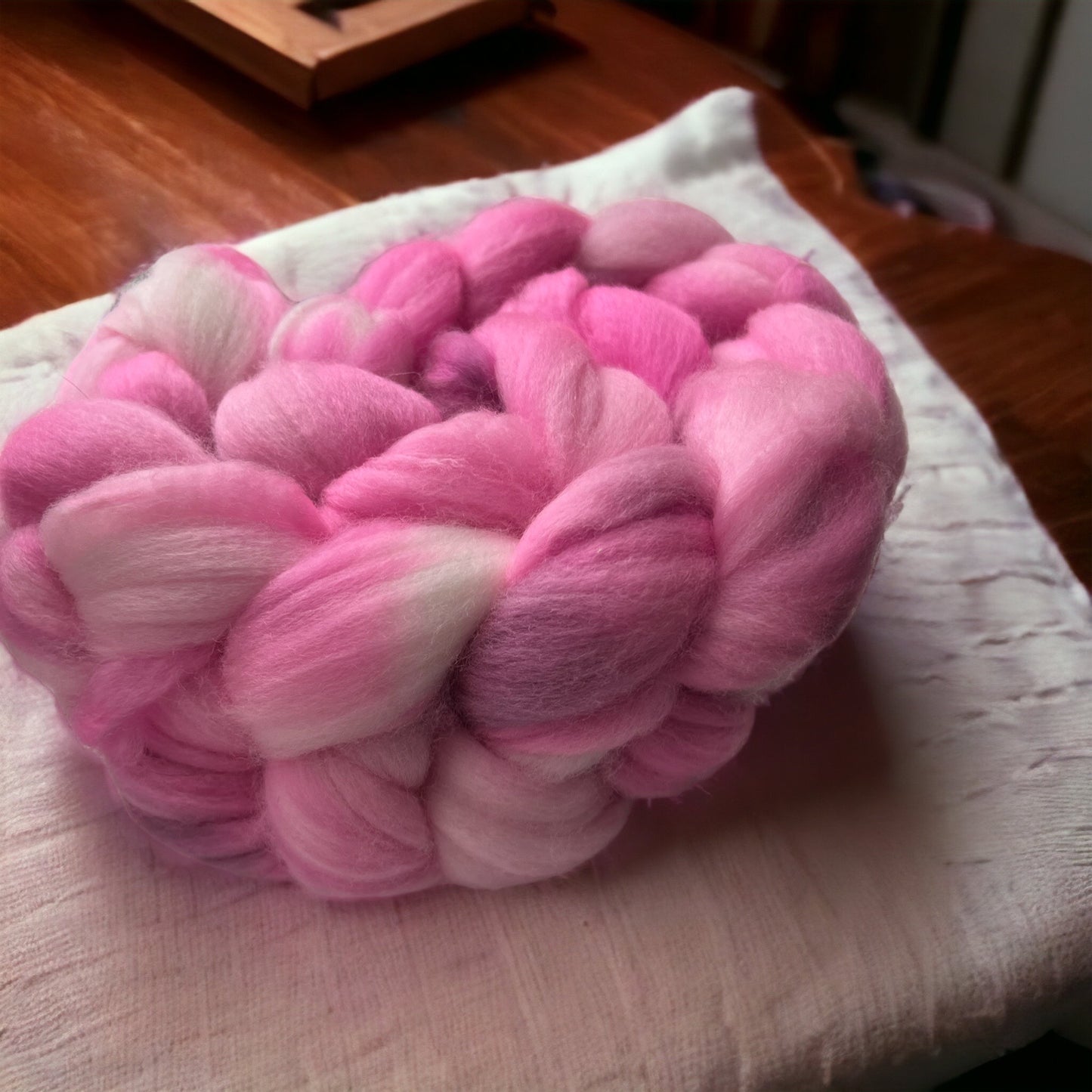 OOAK 75/25 SW Merino/Nylon roving braid - SkeinAppeal