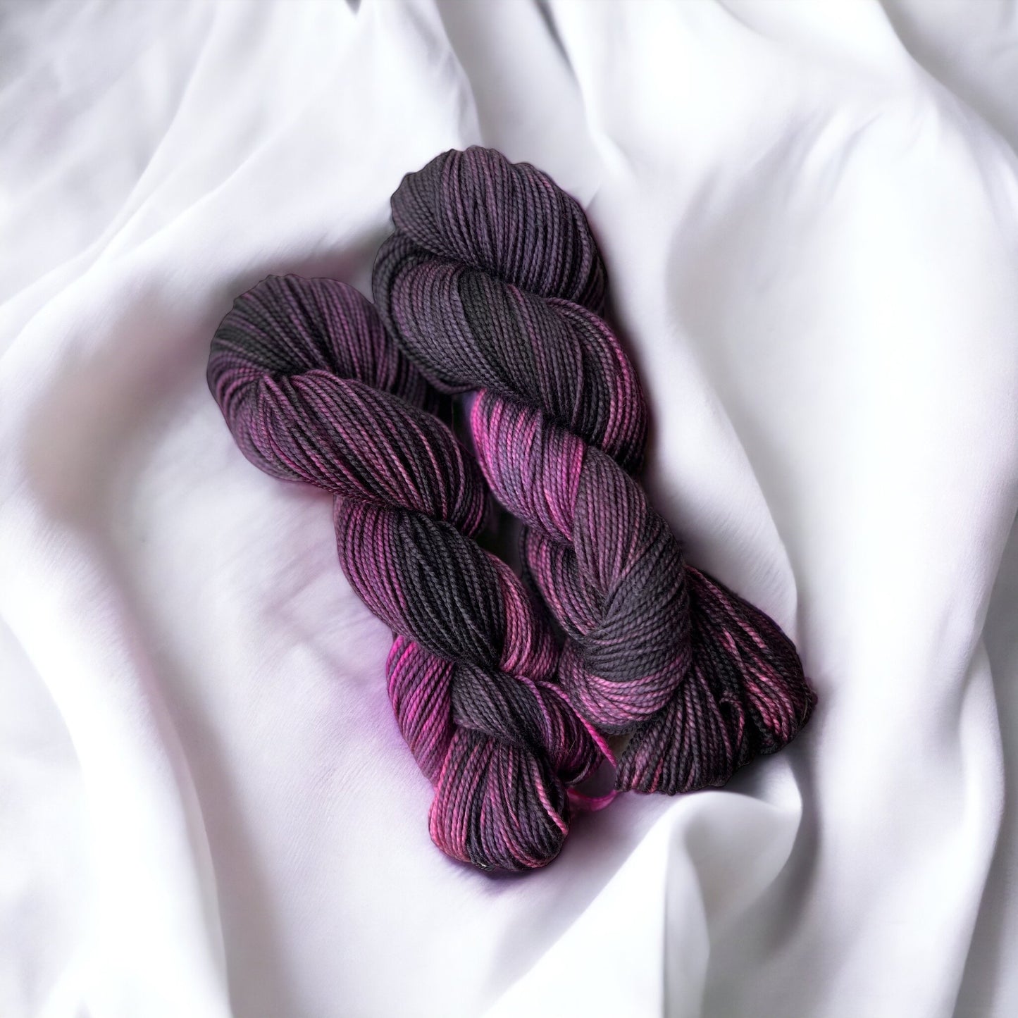 *Misfit*-80/20 SW DK Black & Pink/Purple - SkeinAppeal