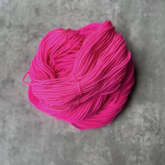 *Misfit*- 80/20 SW Dk Weight, highlighter pink - SkeinAppeal