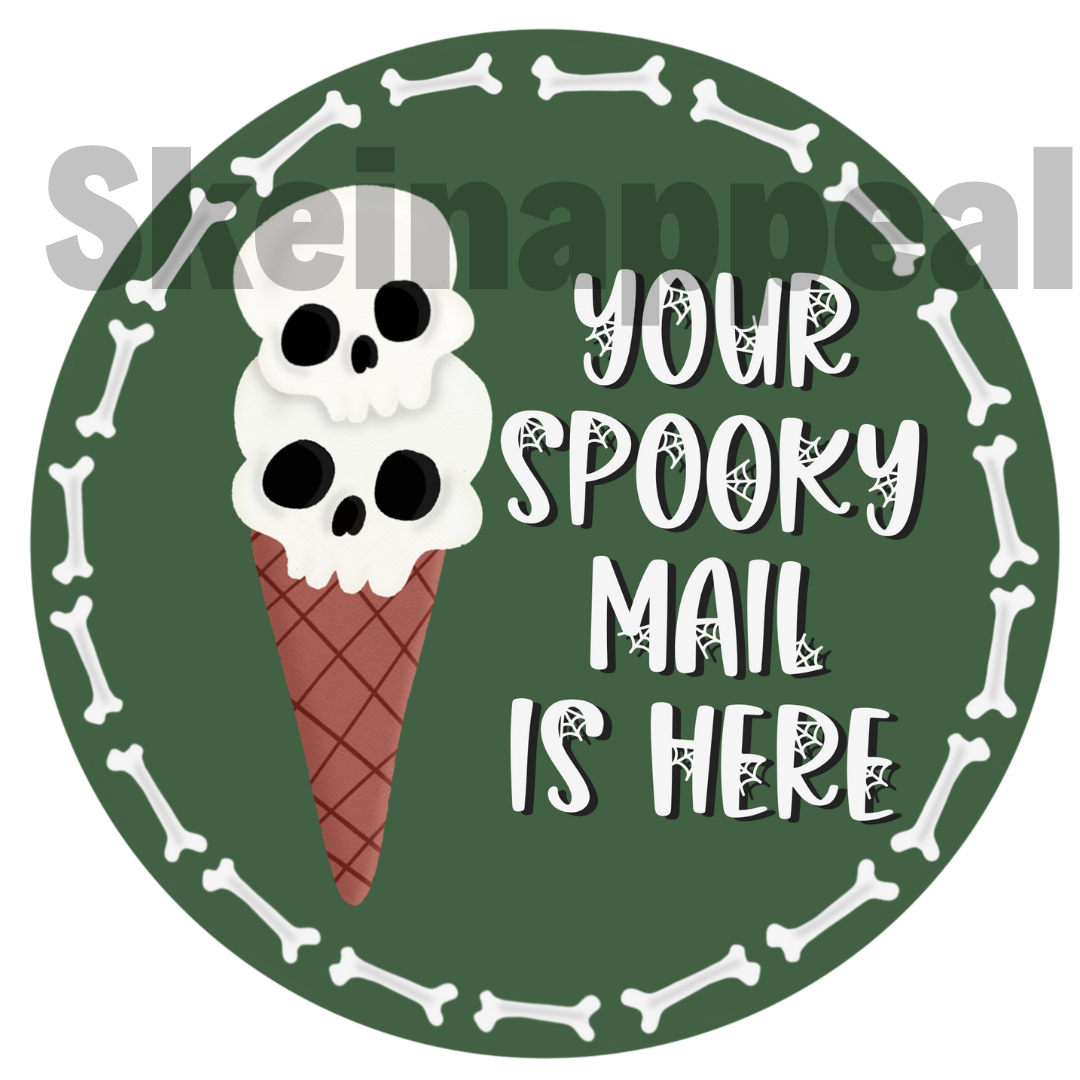Spooky Mail .PNG Download//Digital Download Graphic - SkeinAppeal