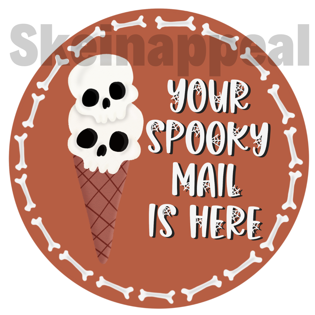 Spooky Mail .PNG Download//Digital Download Graphic - SkeinAppeal