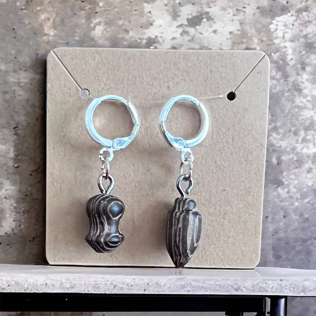 Set of 2 Wooden Hand-turned progress keepers/stitch markers