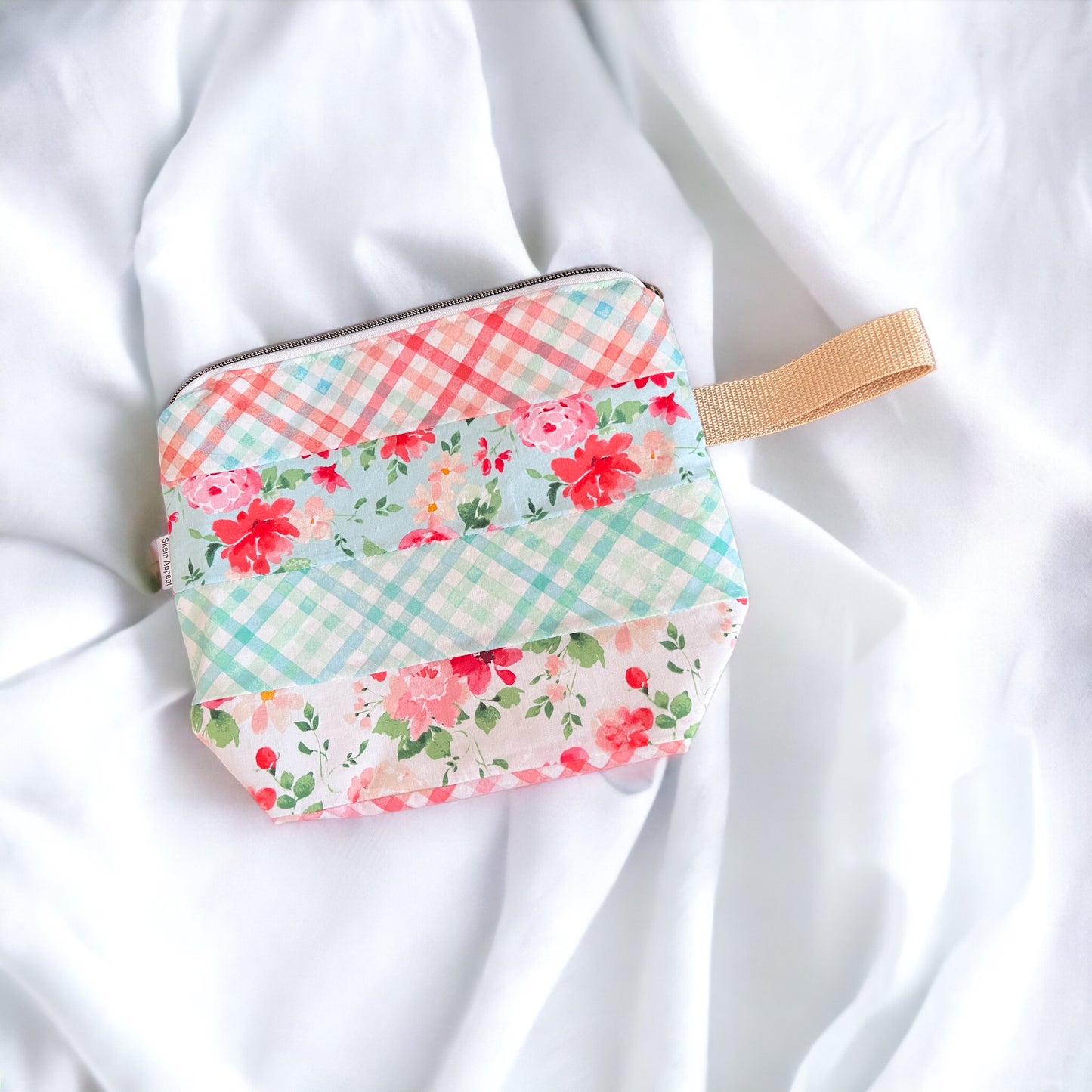 Small Patchwork Project Bag-Floral