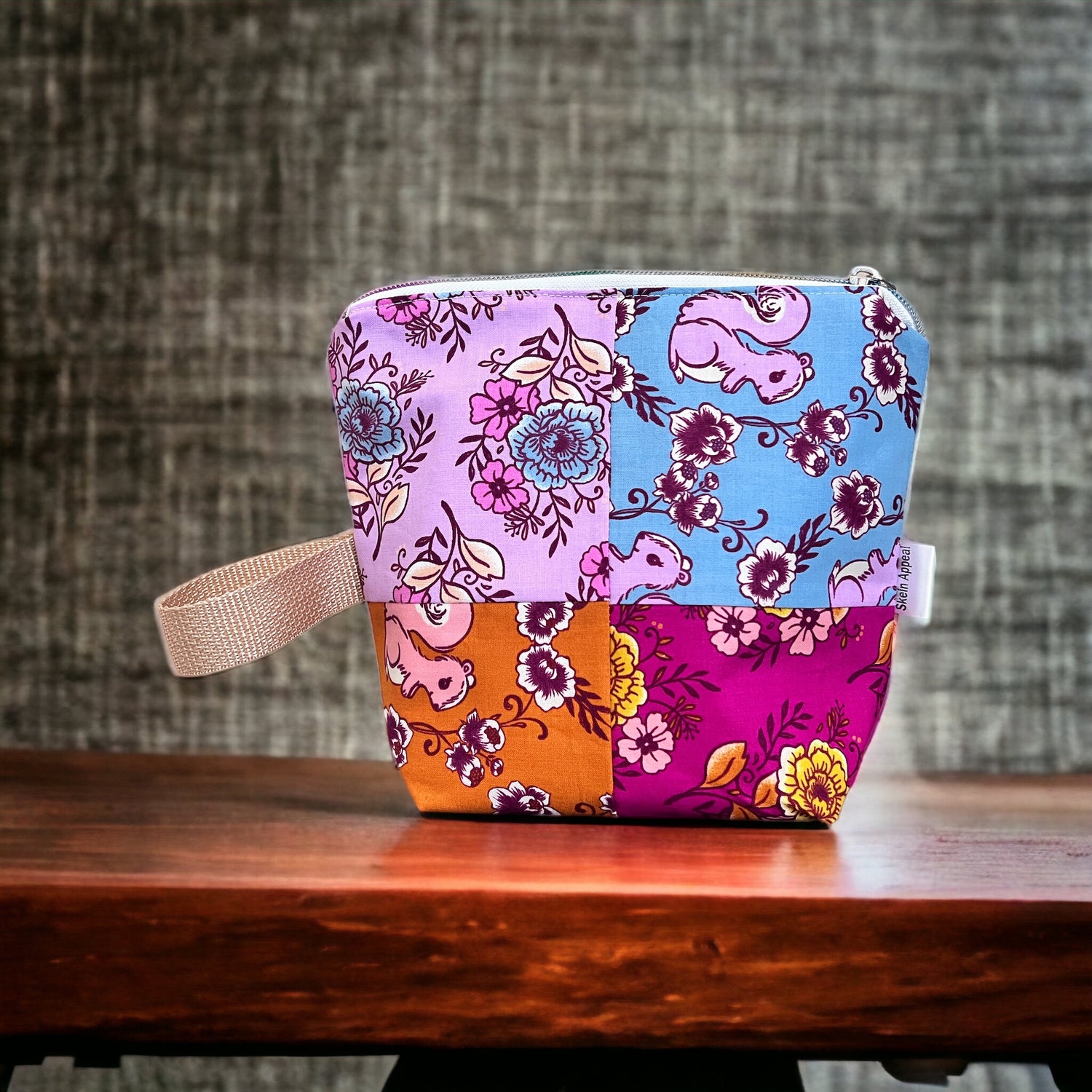 Sock Sized Project Bag- Patchwork - SkeinAppeal