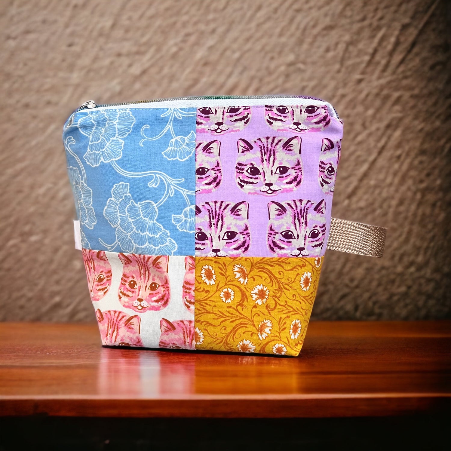 Sock Sized Project Bag- Patchwork - SkeinAppeal