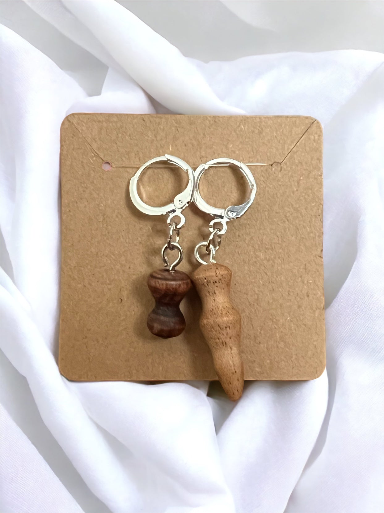Set of 2 Wooden Hand-turned progress keepers/stitch markers