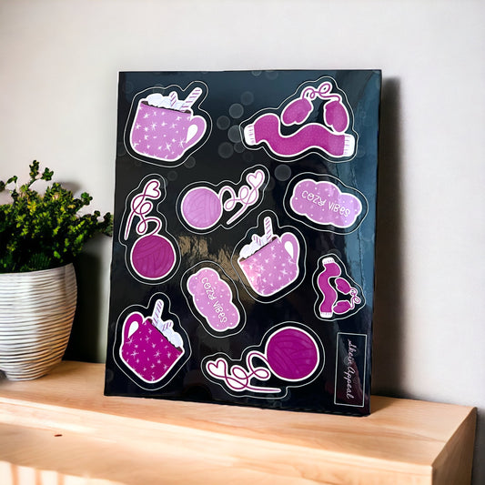 Pink Sticker Sheet - SkeinAppeal