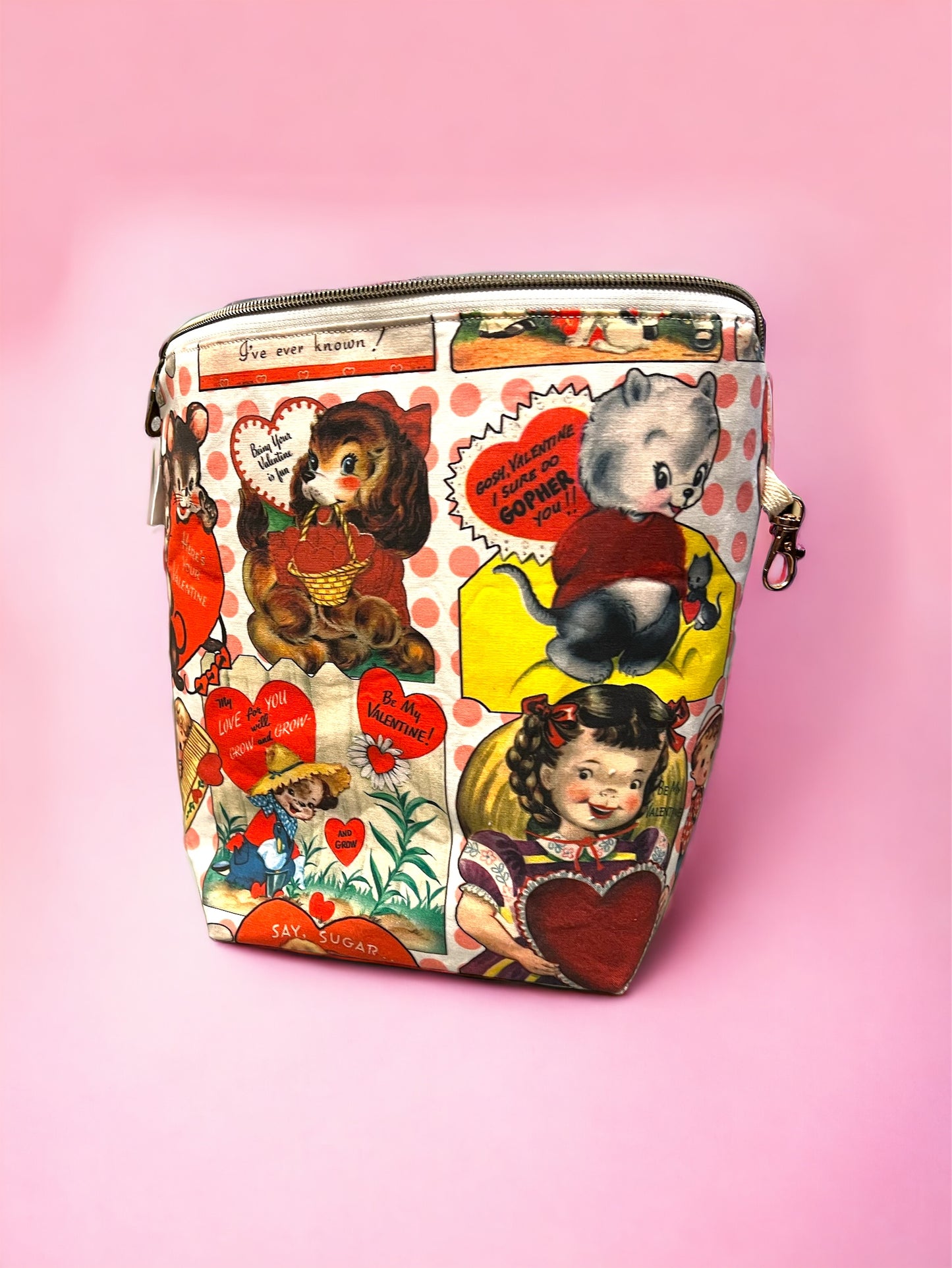 Medium- Spooky Valentines Patchwork bag - SkeinAppeal