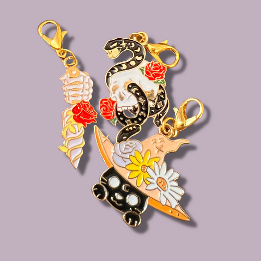 Halloween Stitch Markers/Progress Keepers - SkeinAppeal
