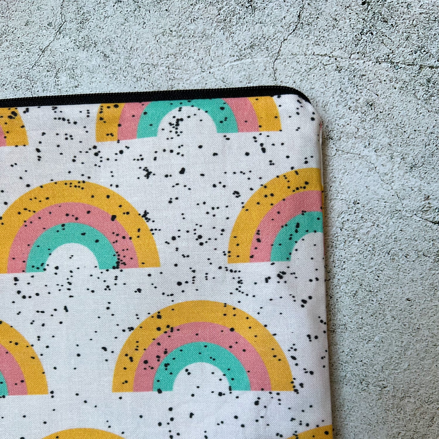 Medium Sized Rainbow Sprinkle Pride Project Bag - SkeinAppeal