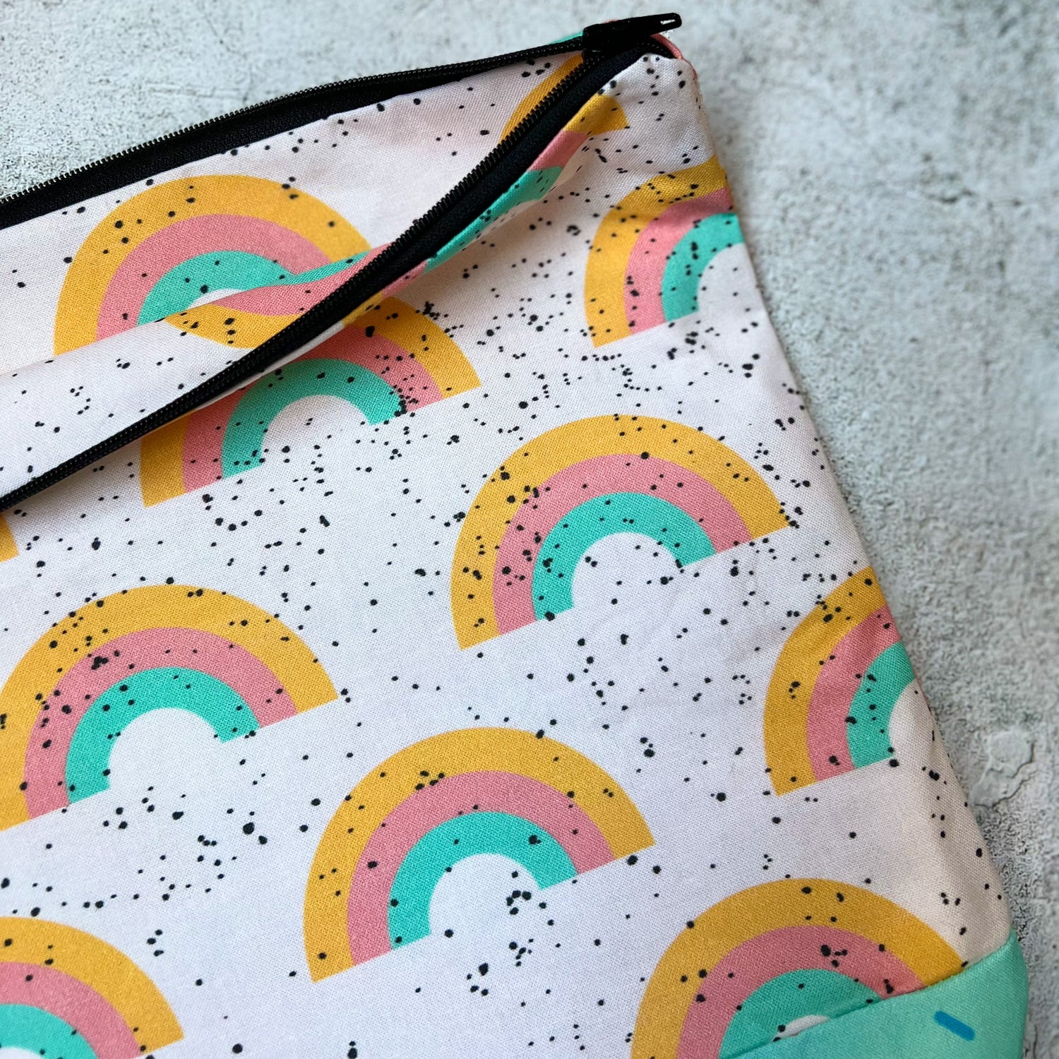 Medium Sized Rainbow Sprinkle Pride Project Bag - SkeinAppeal