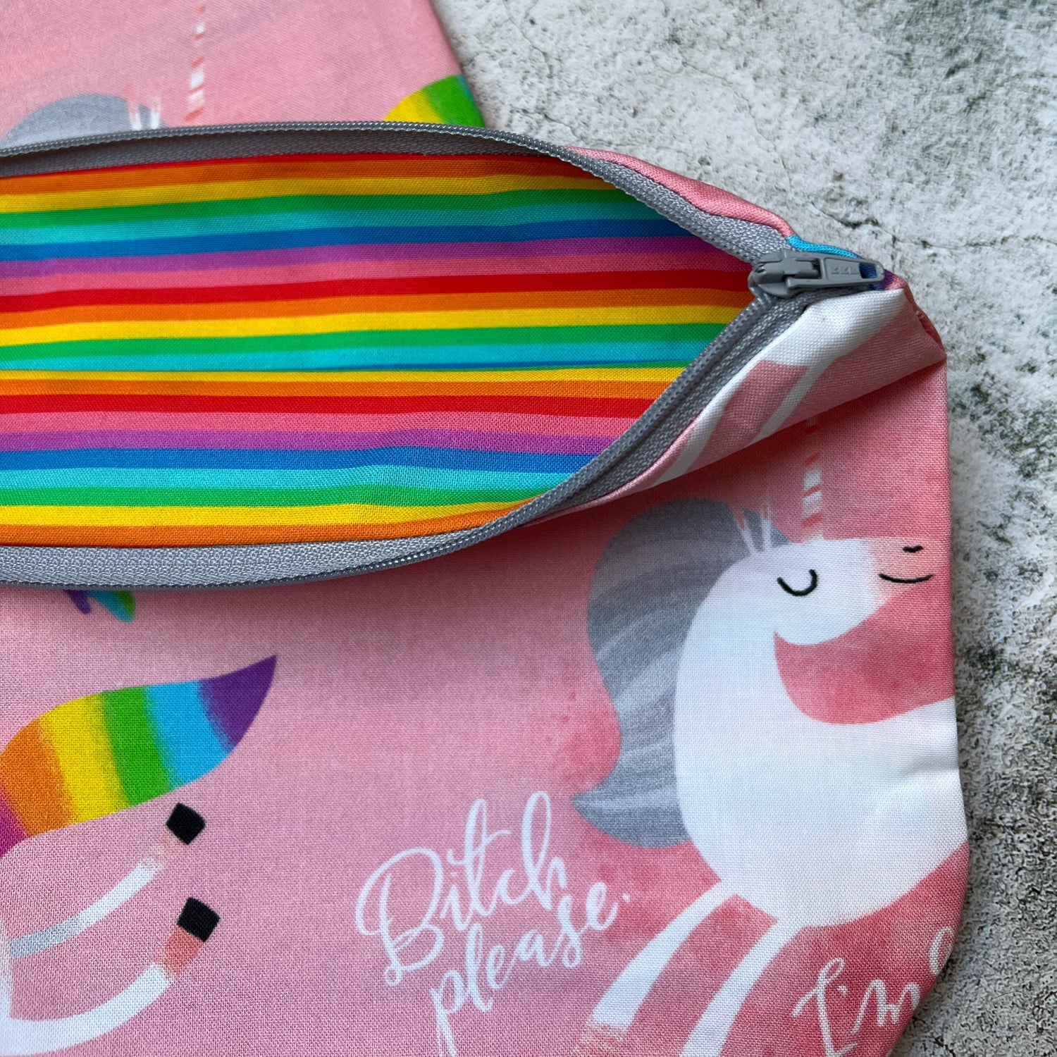 NSFW small sized Unicorn Pride Project Bag - SkeinAppeal