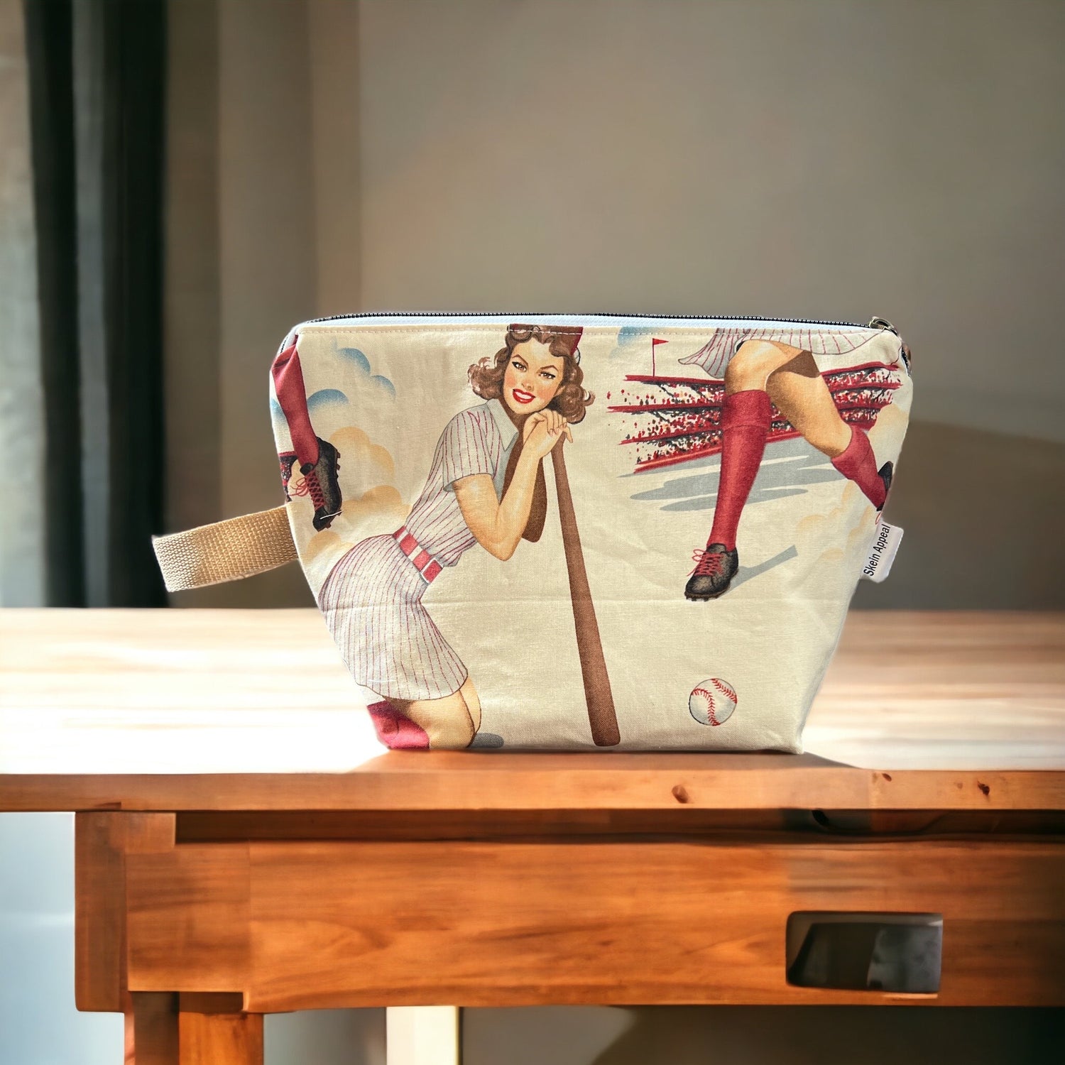 Baseball themed project bags - SkeinAppeal