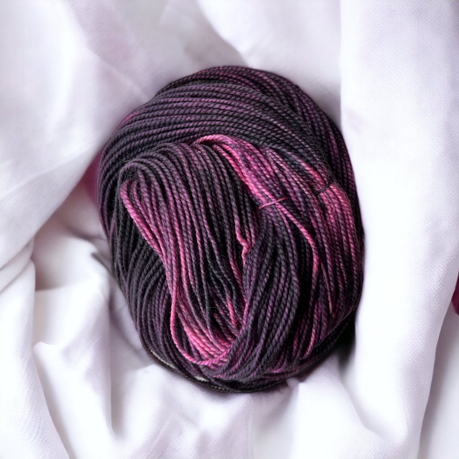 *Misfit*-80/20 SW DK Black & Pink/Purple - SkeinAppeal