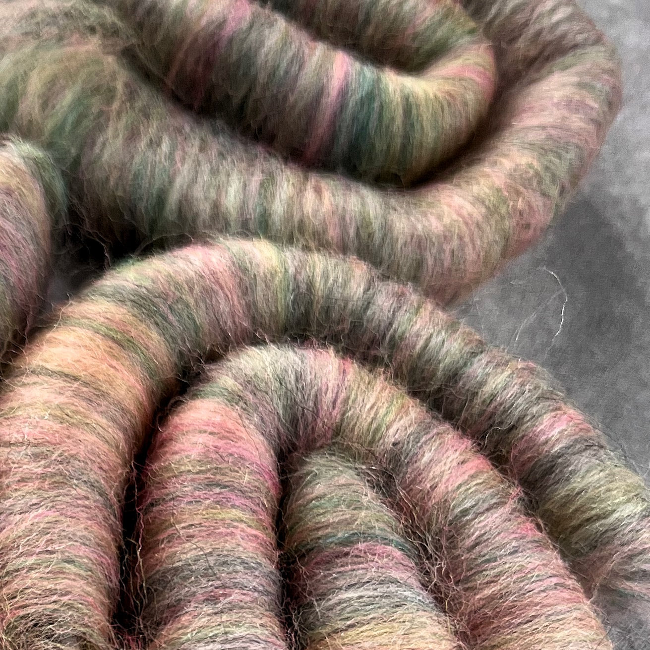 WILDCARD Rolags-Watermelon - SkeinAppeal